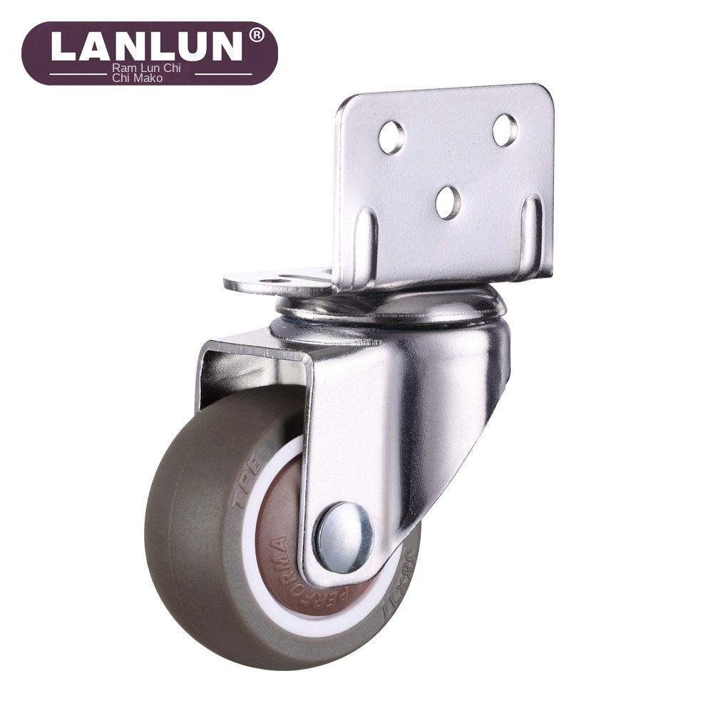Right Angle L Type Universal Wheel Silencing Casters Unilateral Clamp For Bedside Cabinet Baby Bed &amp; Flower Rack