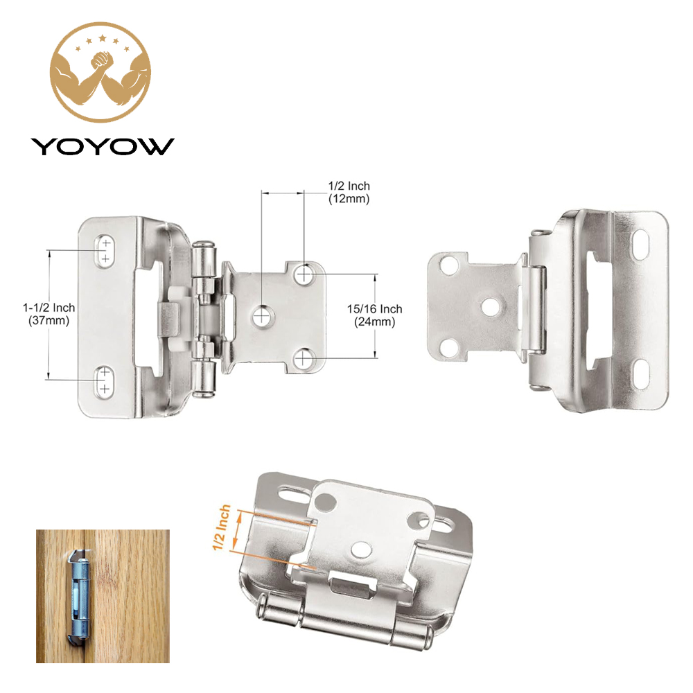 Hydraulic Soft Close Concealed Hinge Furniture Hardware for Kitchen Cabinets Metal &amp; Iron for Living Room Dining &amp; Bedroom