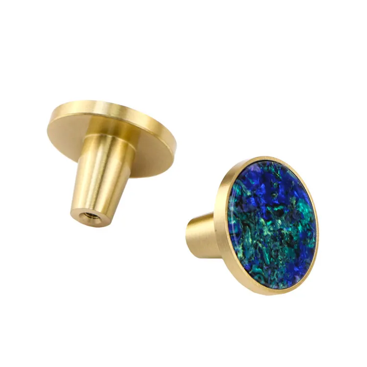 Heavy Duty Decorative Furniture Hardware Brass Material Solid Knobs for Cabinet and Door Elegant