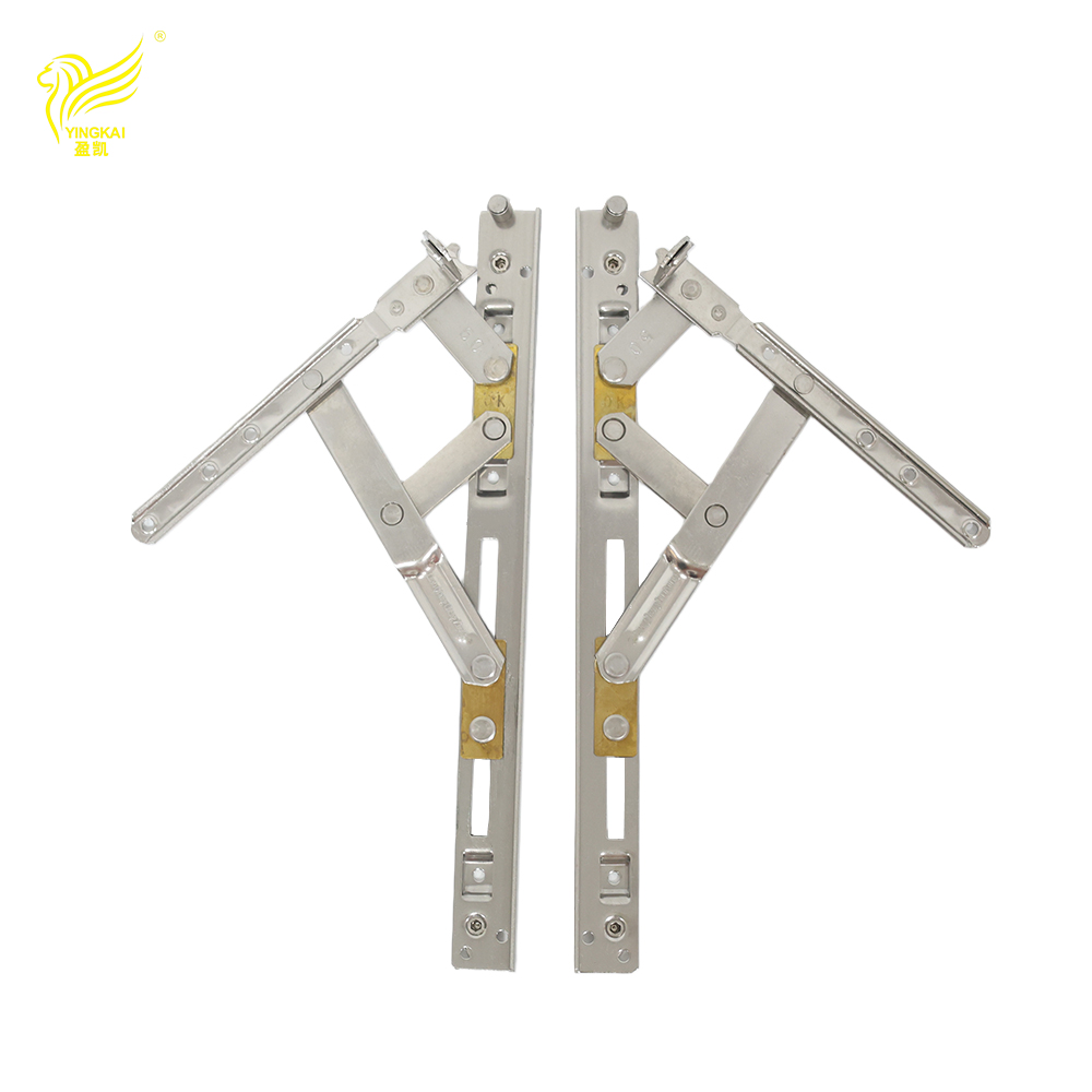 Factory Customized Modern Stainless Steel Casement Window Stay Hardware Accessories 180 Degrees Opening Angle Pair Bearing Easy