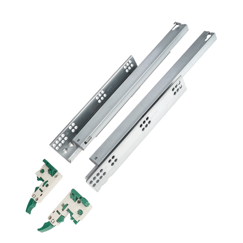 304 Stainless Steel Undermount Slide | 3D Adjustable Synchronized Soft Close | Full Extension Hidden Drawer Rail