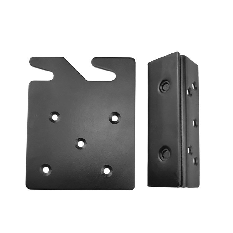 Wholesale Modern Simple Plastic Bed Frames Support Brackets Small Accessories Black Bed Hooks Stamped Double Hooks Slot Hole