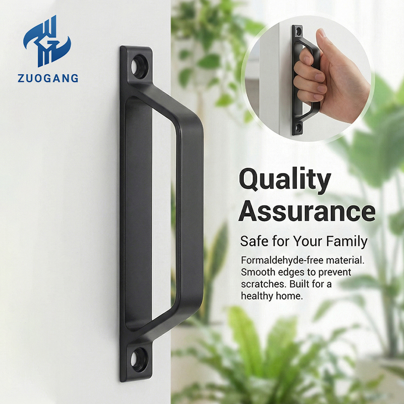 Modern Durable Aluminum Alloy T-Handle Cabinet Handle 20mm Height for Office Building Furniture-Zuogang