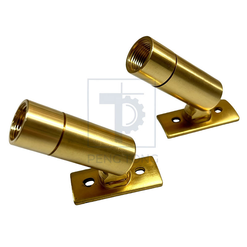 Adjustable Brass Tilt Connector with Internal Thread - Universal Fitting for DIY Table &amp; Wall Lamps