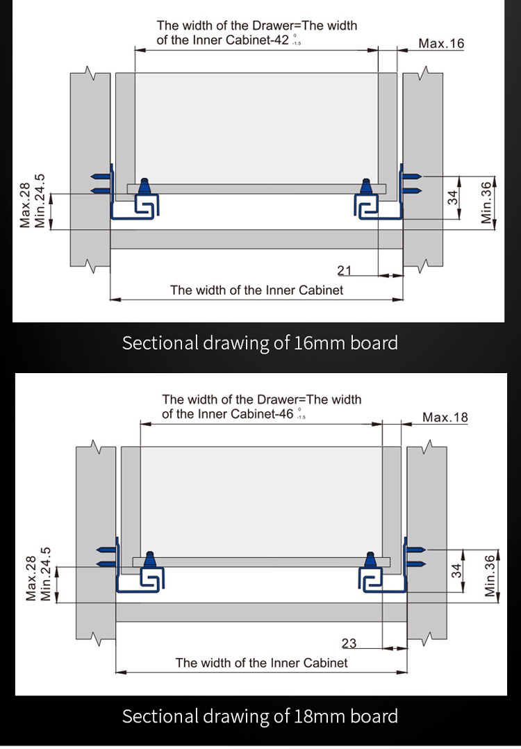Drawer slide detail 8