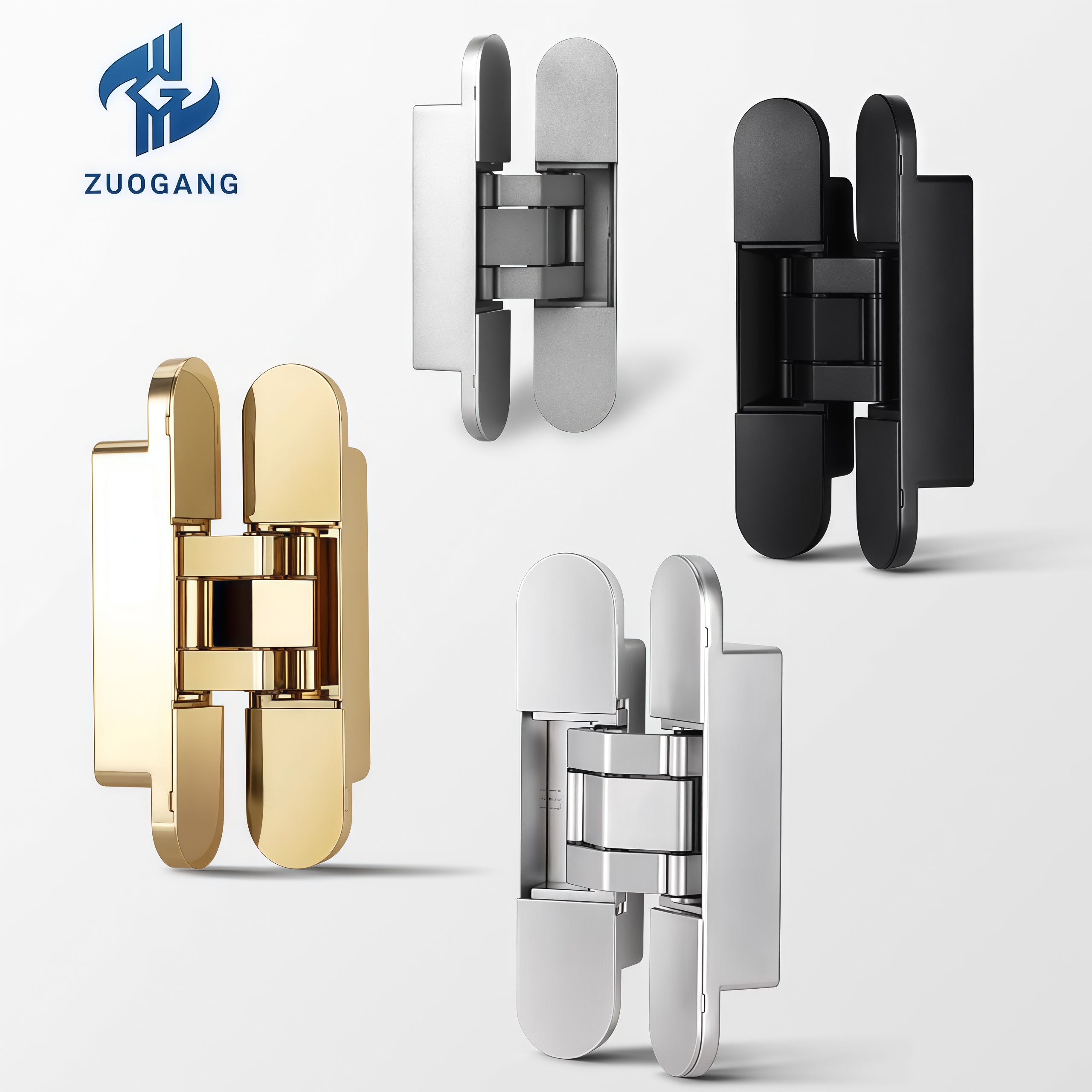 Hidden door hinges style view 2