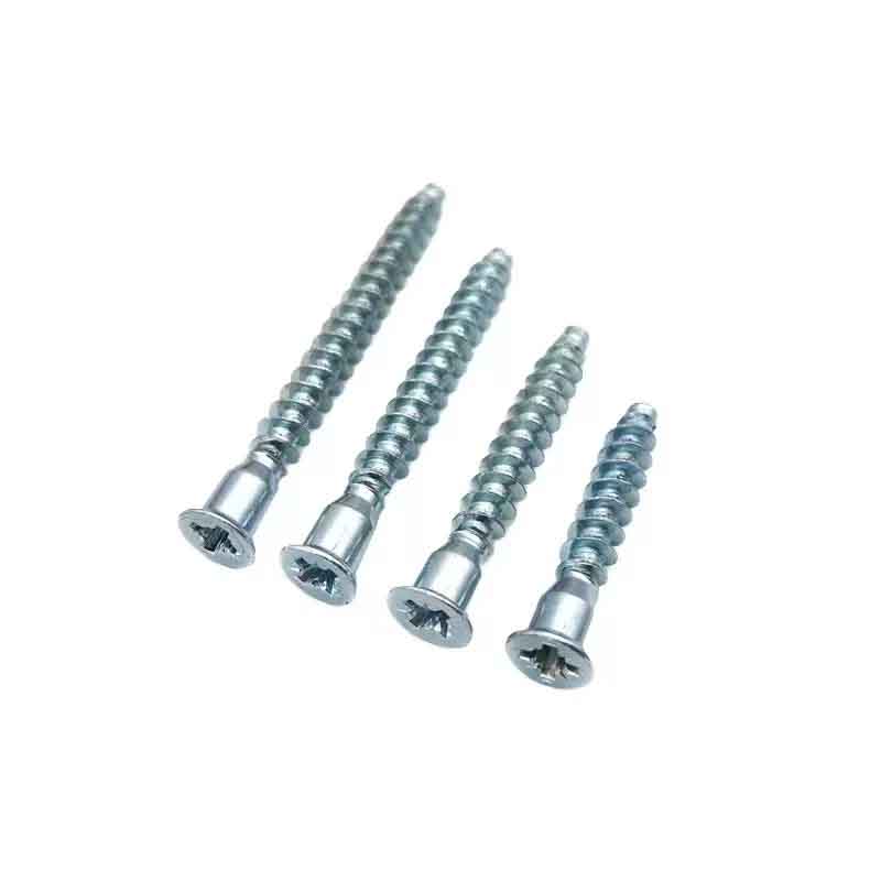 In Stock Zinc Plated Hex Socket Flat Head Self Tapping Screw Carbon Steel Cabinet Furniture Hardware Multiple Sizes Wholesale