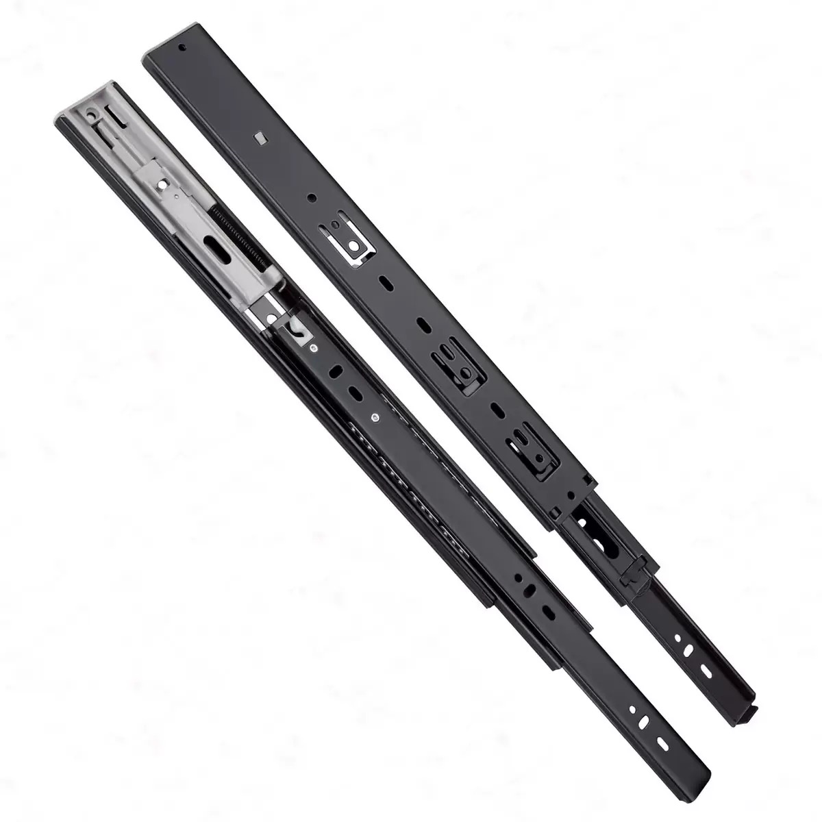 Hot Selling Single Spring Furniture Hardware Accessories Full Extension Solving Closing Telescopic Channel Home Office Cold