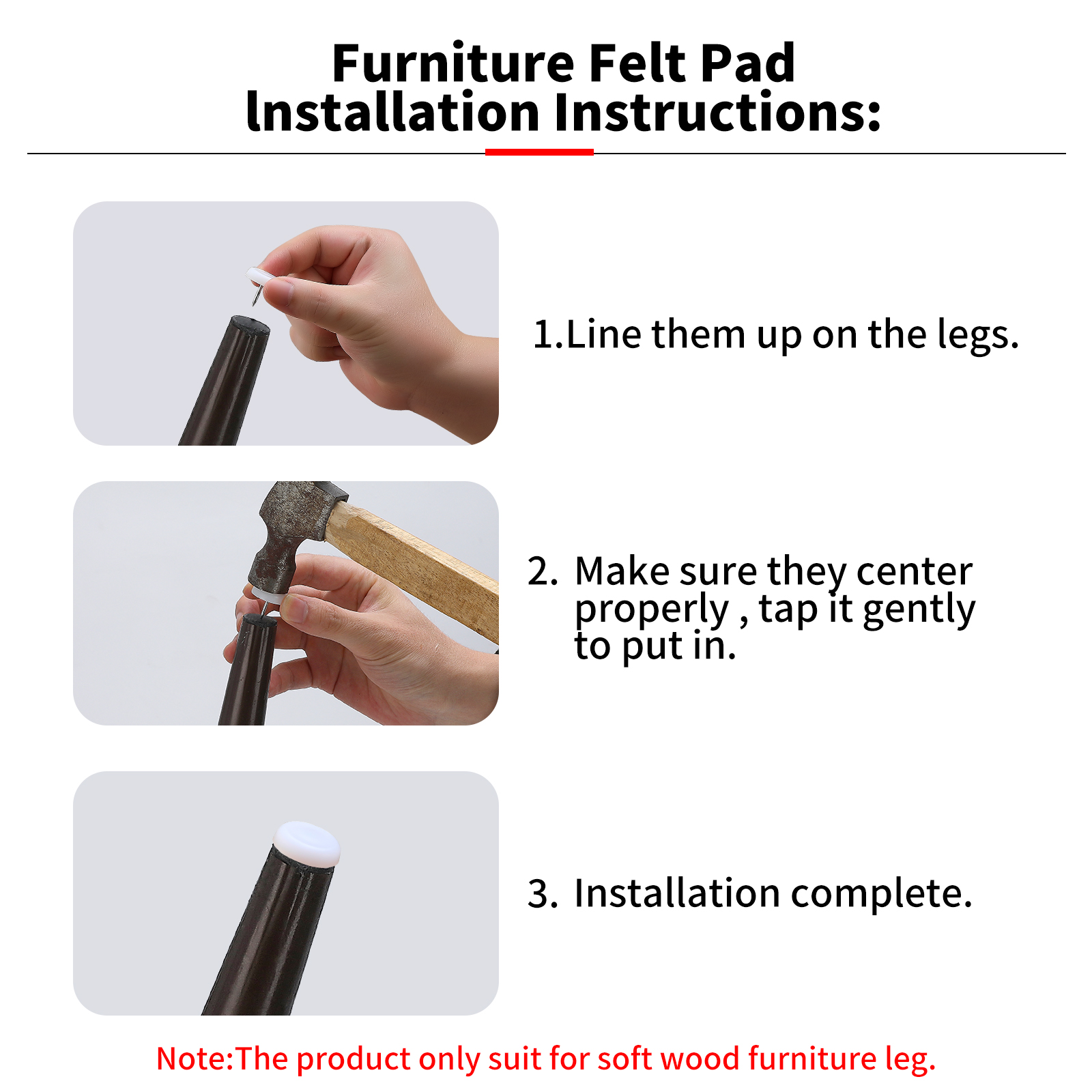 Plastic Furniture Glides for Chair and Desk Sofa Table Nail Feet Leg Gliders Dining Usage Slider Leg Nails