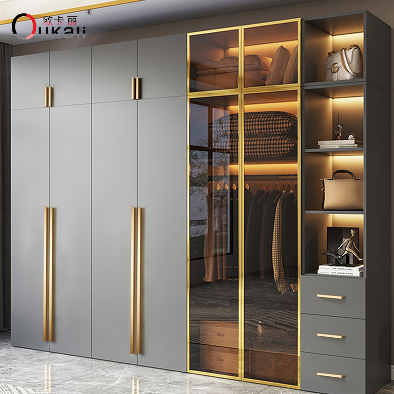 Aluminium Alloy Pulls Furniture Hardware Kitchen Cabinet Cupboard Dresser Wardrobe Drawer Door Gold Black Modern Pull Handles