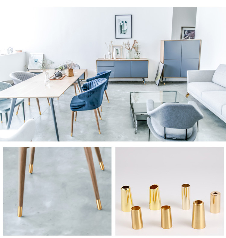 Imitation Copper Furniture Leg Cap 4