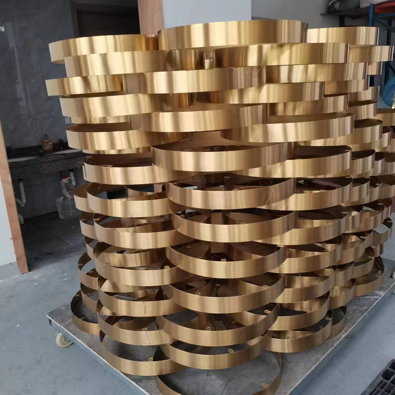 Greenstar Hardware 2023 Metal Stainless Steel Design Decoration Furniture Parts for Sofa Frame Use in Gold PVD Electroplated
