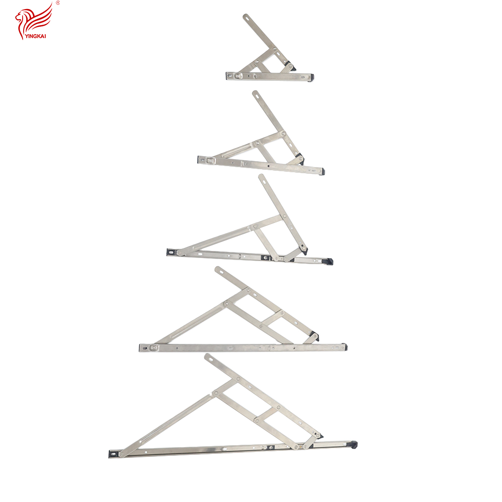 Stainless Steel 201/304 Square Groove Pivot Window Hardware Modern Design Soft Close Friction Stay Hinge 2mm Thickness 180