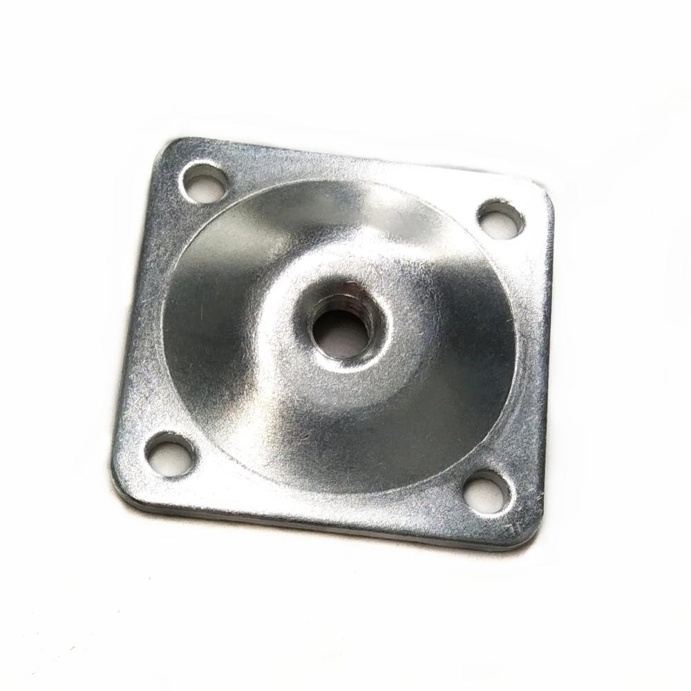 Modern Iron Furniture Ironware Accessories Chair/Table Leg Connector Metal Mounting Plate for Wood Legs Living Room Home Office