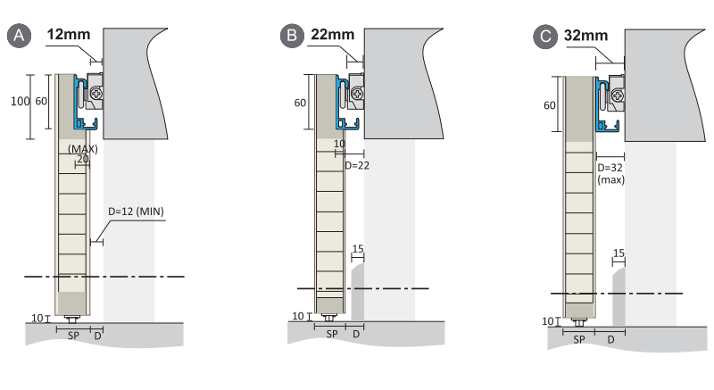 Invisible Aluminum Alloy Ghost Door Sliding Roller System Modern Concealed Hardware For Hotel Use