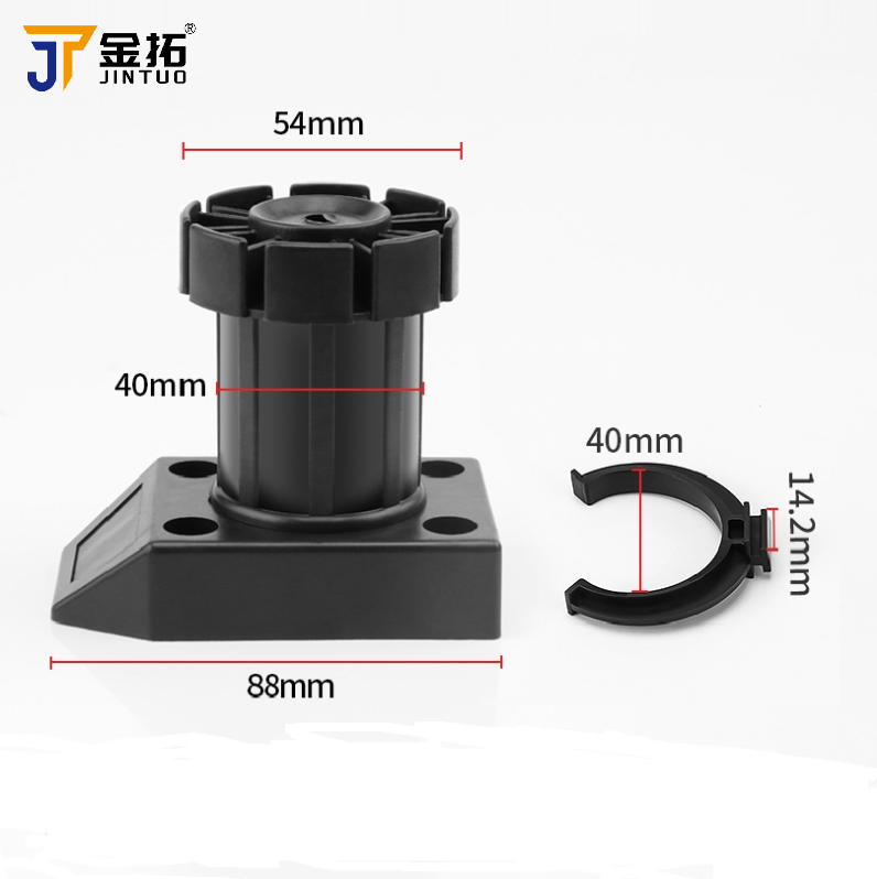 Factory Directly Adjustable Round Plastic Furniture Leg for Cabinet Bed Sofa Home Office Living Room &amp; Outdoor Use Modern Design