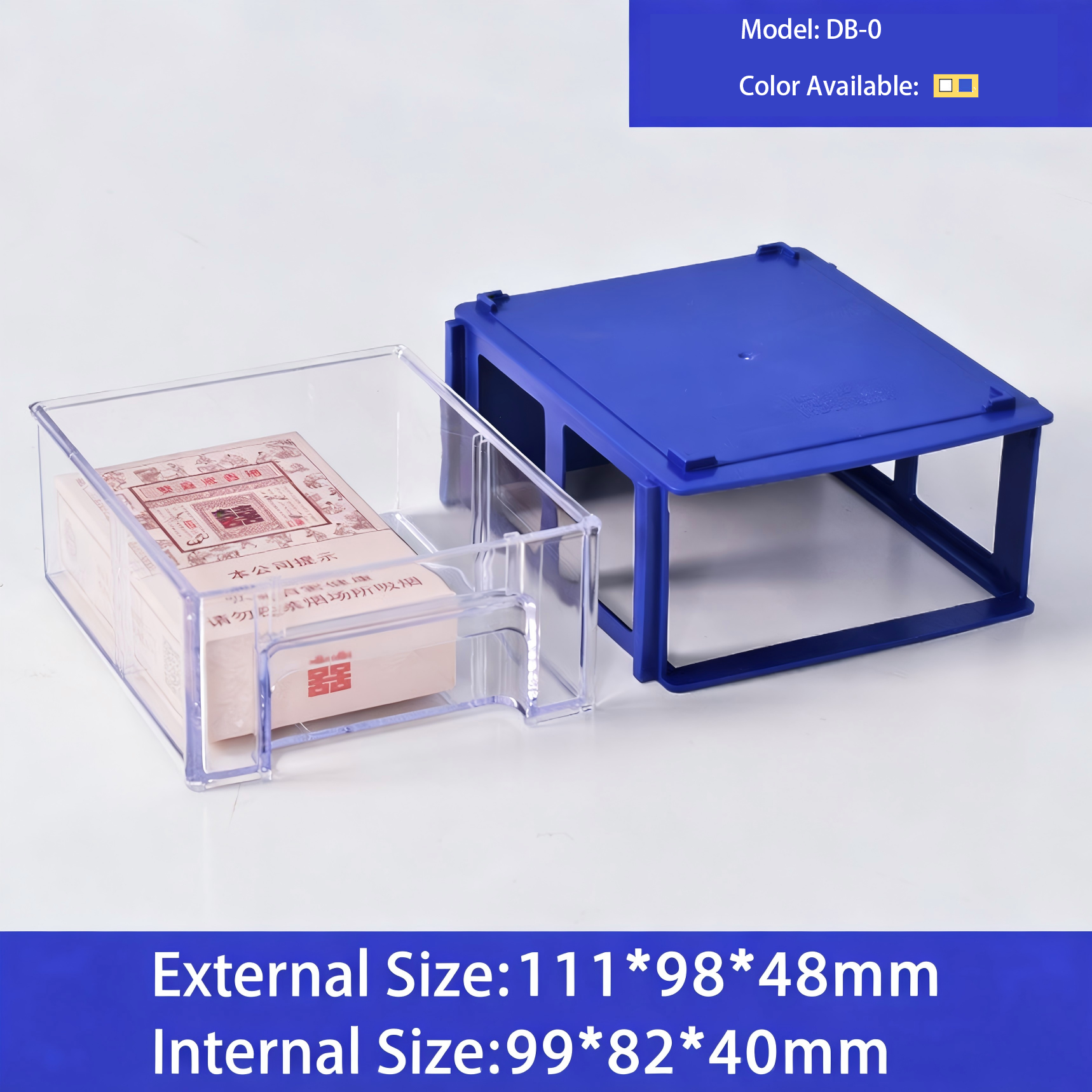 Clear Rectangle Plastic Modular Drawer Storage Box-Versatile Eco-Friendly Organizer For Bricks Hardware Screws &amp; Small Parts