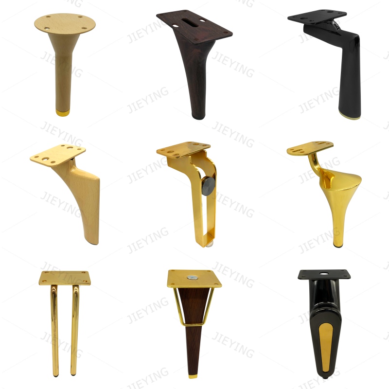 JIEYING Wholesale European Luxury Sofa Frame Hardware Support Foot Sheep Shape Coffee Table Couch Sofa Leg