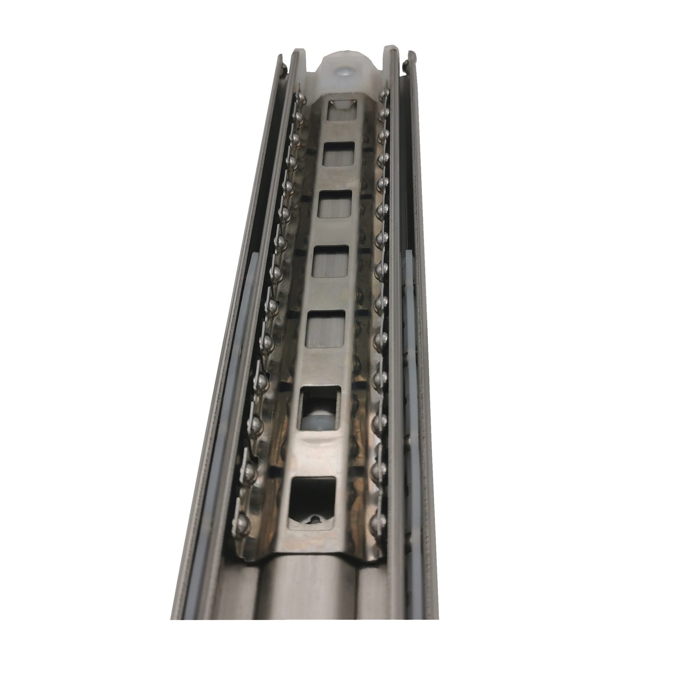 Heavy Duty Furniture Hardware Fittings Full Extension Ball Bearing 3 Fold Telescopic Channel Drawer Slides