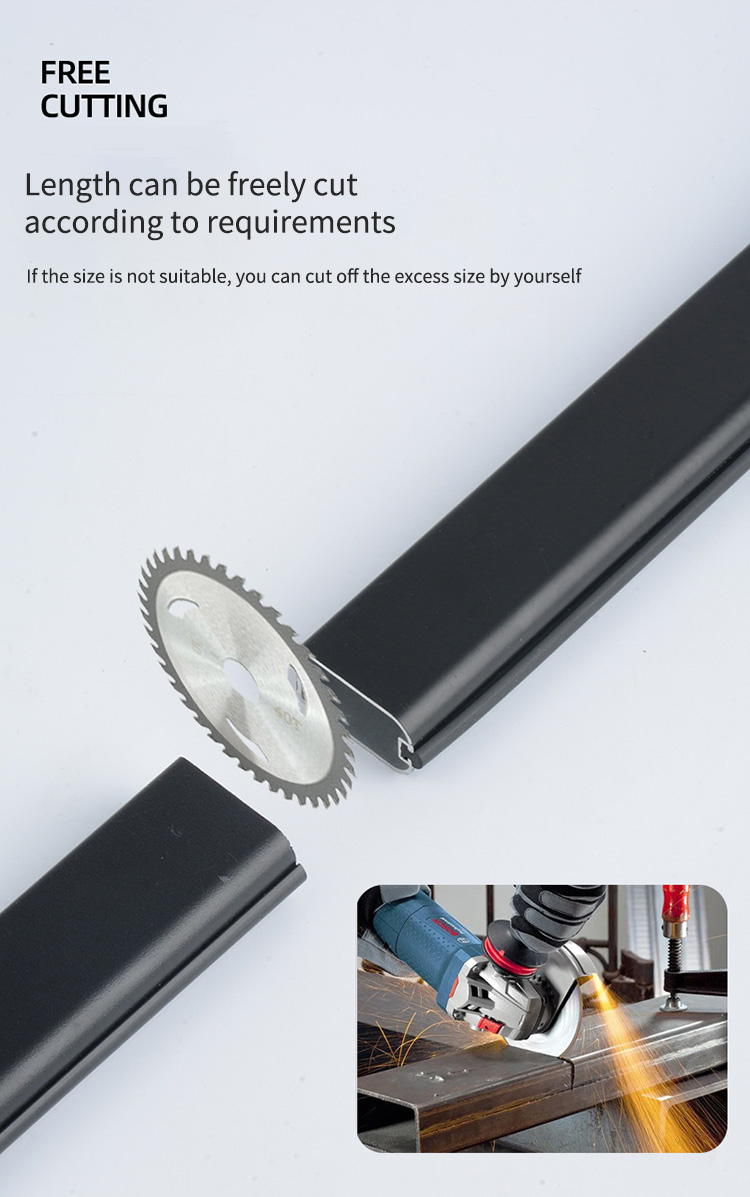 Cabinet Hanging Clothes Rod Furniture Hardware Accessories Aluminum Alloy Wardrobe Hanger Rod Flange Seat