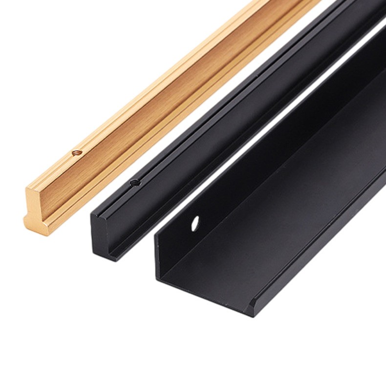 Modern Aluminum Wardrobe Handle Extruded Aluminium Alloy Cabinet Drawer Pull Kitchen Furniture Handle Grip