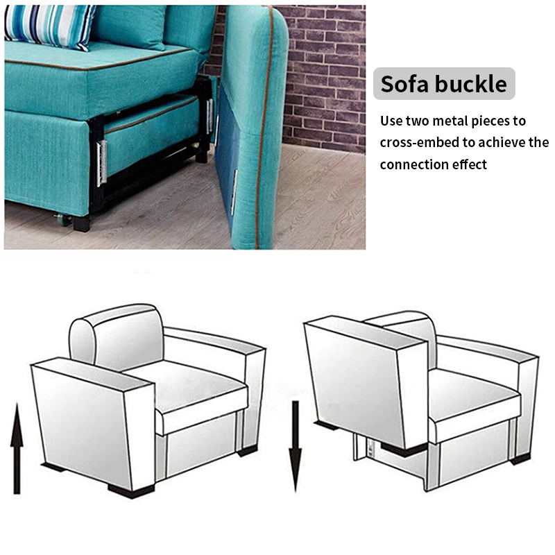 Heavy-duty Sliding Sofa Steel Interlocking Fixed Connector Frame Furniture Fittings Sofa Metal Branch