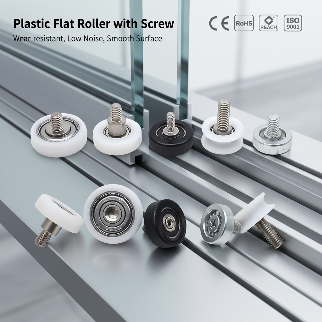 Nylon Pulley Furniture Drawer Roller Bearing Sliding Door Wheel Runner Hardware Smooth Sliding Gate Wheel Bearing With M5 Screw