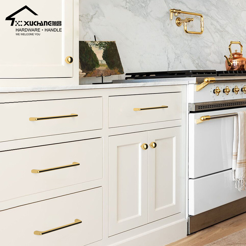 Modern Fashion 96mm Gold Zinc Alloy Furniture Accessories Knobs Handles Cabinet Fitting Pulls Handles&amp;Knob