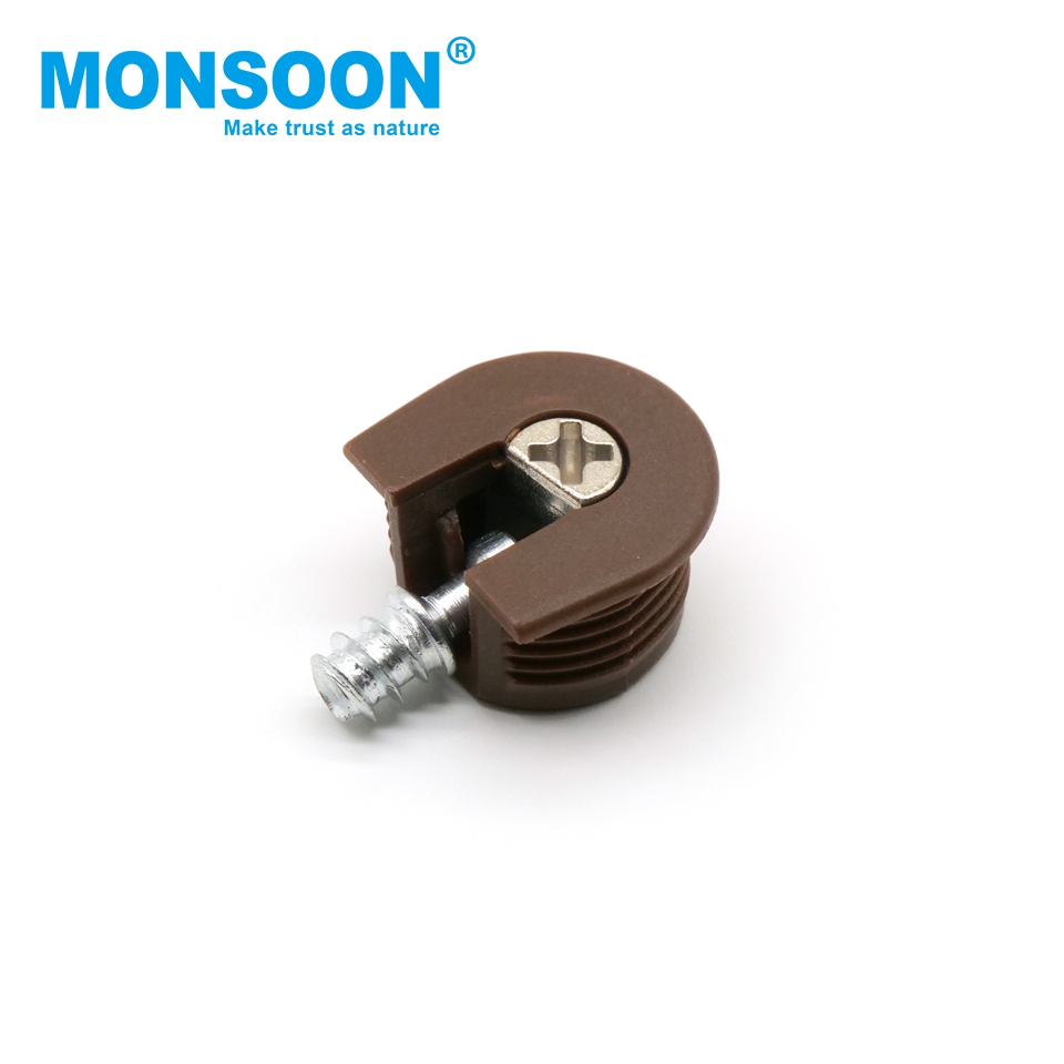 Furniture Hardware Steel Cabinet Wardrobe Invisible Joint Connecting Bolt Cam Lock Screw Dowel Hotel Use Nickel Finish Strong