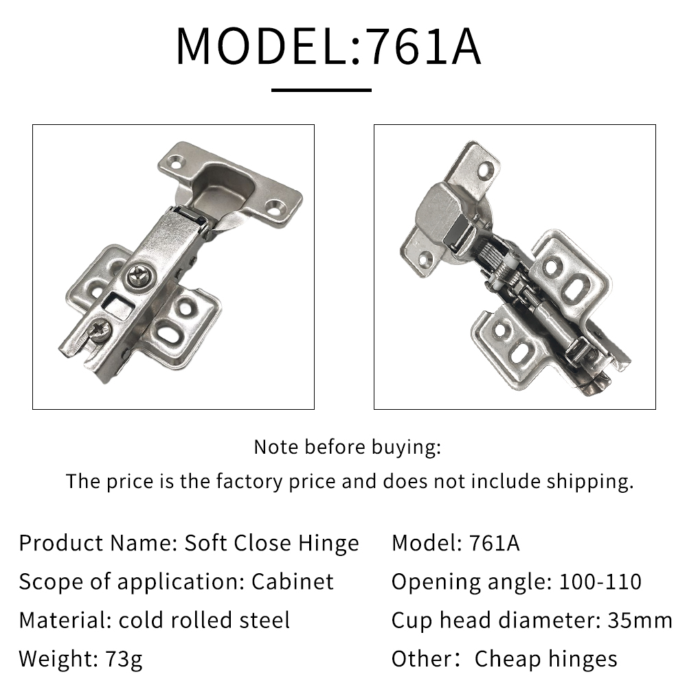 Supplier Cabinet Door Hydraulic Soft Closing Hinge For Kitchen Furniture Hardware Accessories