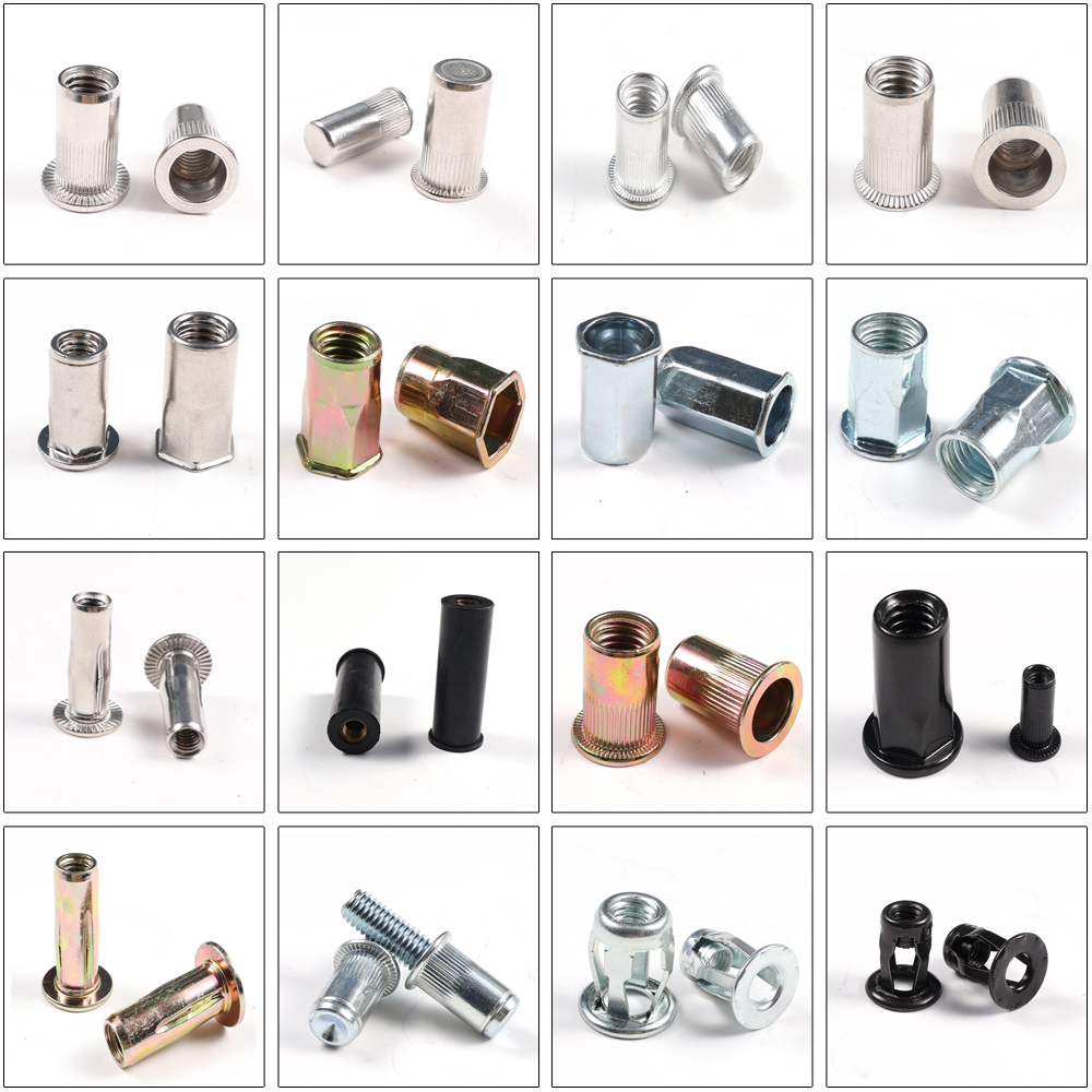 Factory Stock Custom Furniture Threaded Inserts Insert Nut M4 M5 M6 M8 M10 Type D Rivet Nut Insert Nut for Wood
