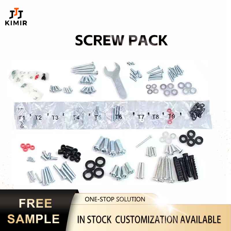 Factory Direct Plastic Bag Packed Furniture Hardware Screws Grade 4.8 8.8 10.9 Custom Packaging Set
