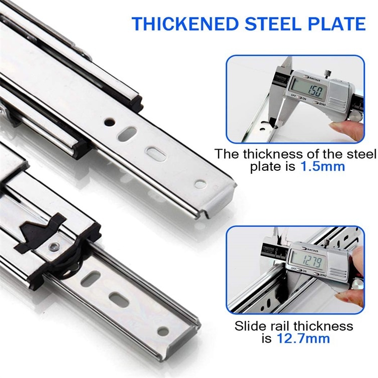 Full extension drawer slides detail 4
