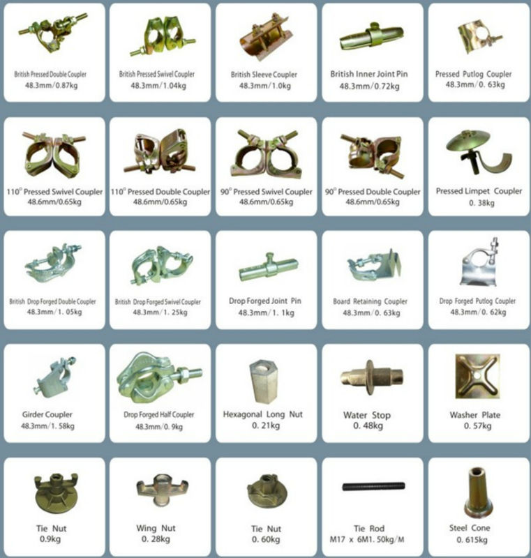 Factory Price Tubular Scaffolding System Fitting Swivel Couplers Made In China