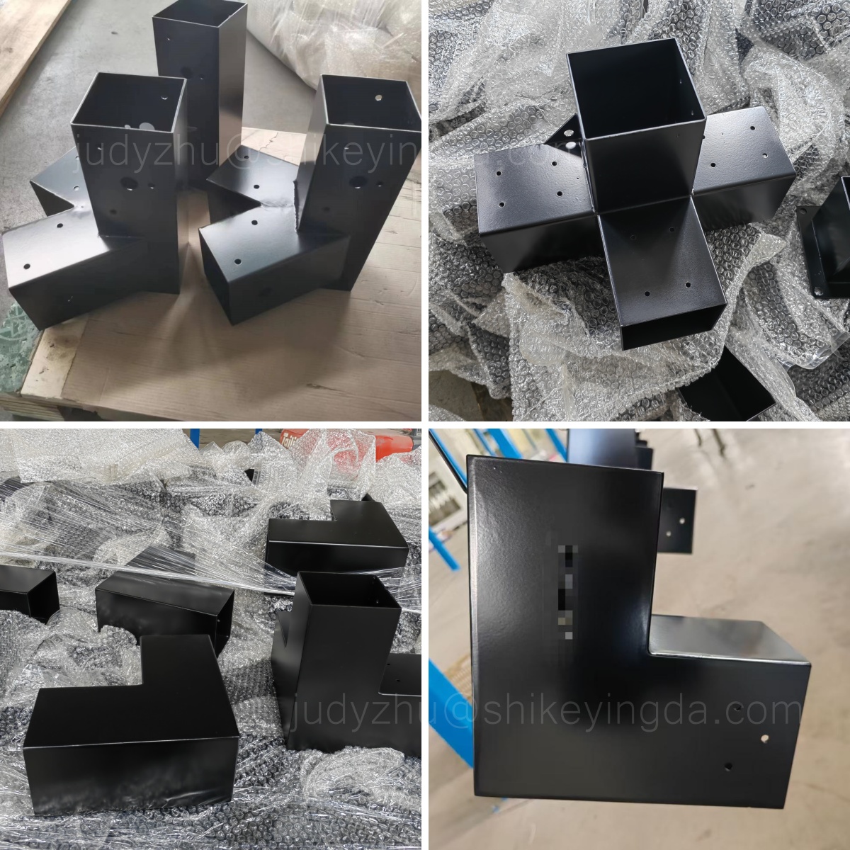 Custom Powder Coated Stainless Steel Angle Bracket L&amp; U Type Wood Furniture Wall Mount Sheet Metal Fabrication