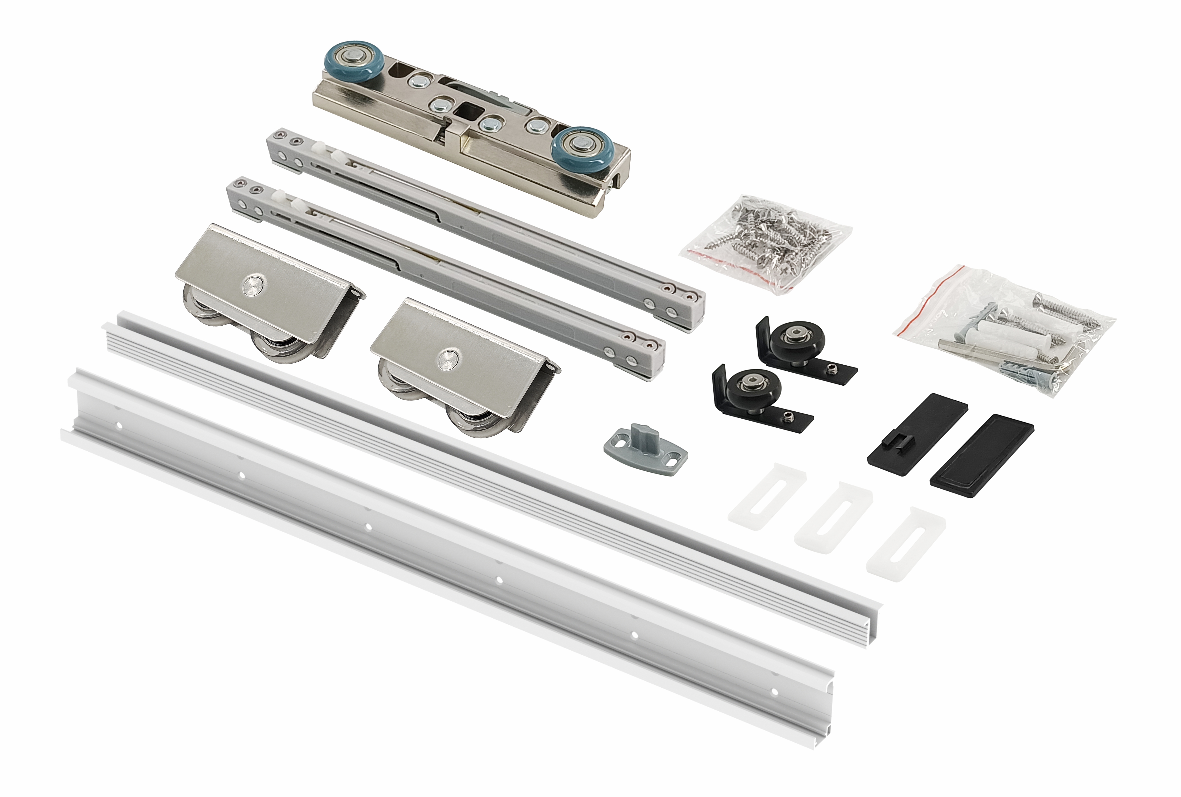 Invisible Aluminum Alloy Ghost Door Sliding Roller System Modern Concealed Hardware For Hotel Use