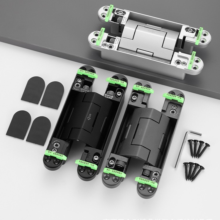 Kete CL326 Invisible Door Hydraulic Buffer Damping 90 Degrees Hidden Automatic Hinge