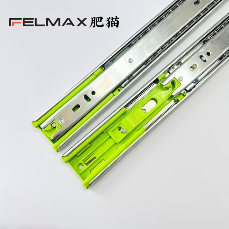Felmax 45mm Silent And Soft-closing Drawer Slides For Furniture Ball Bearing Guide Rail Bedroom Cabinet Hardware Accessories