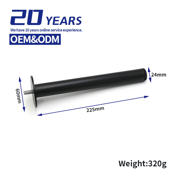 Furniture Feet Hardware Accessories Heavy-Duty Iron Metal Cabinet Sofa Legs Table Bed Cylindrical Support