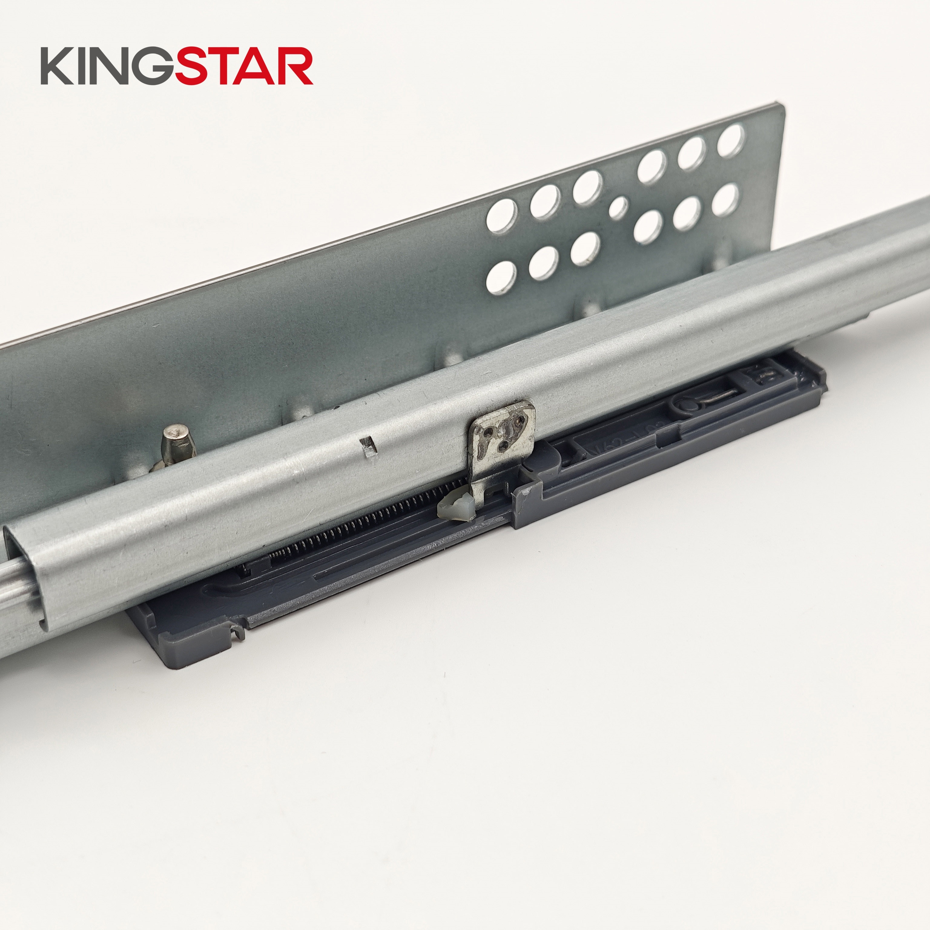 KINGSTAR Two-section Hidden Drawer Slide Bolt Pin Two-Fold for Kitchen Bedroom Drawers Push Open Concealed Design