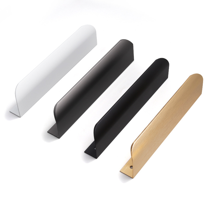 Universal Multi Device Cabinet Door Handle Aluminum Alloy for Modern Bathroom Kitchen Drawer Pull with Anti Fingerprint 128mm