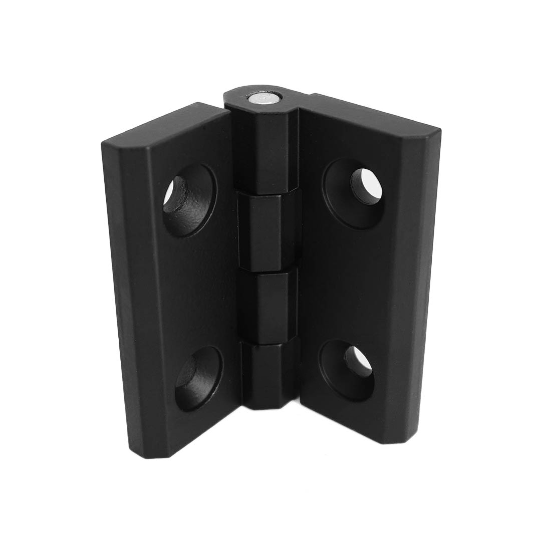 Two Pairs Black Painting Lightweight Invisible Cabinet Soft Close Hidden Door Hinges Fastener