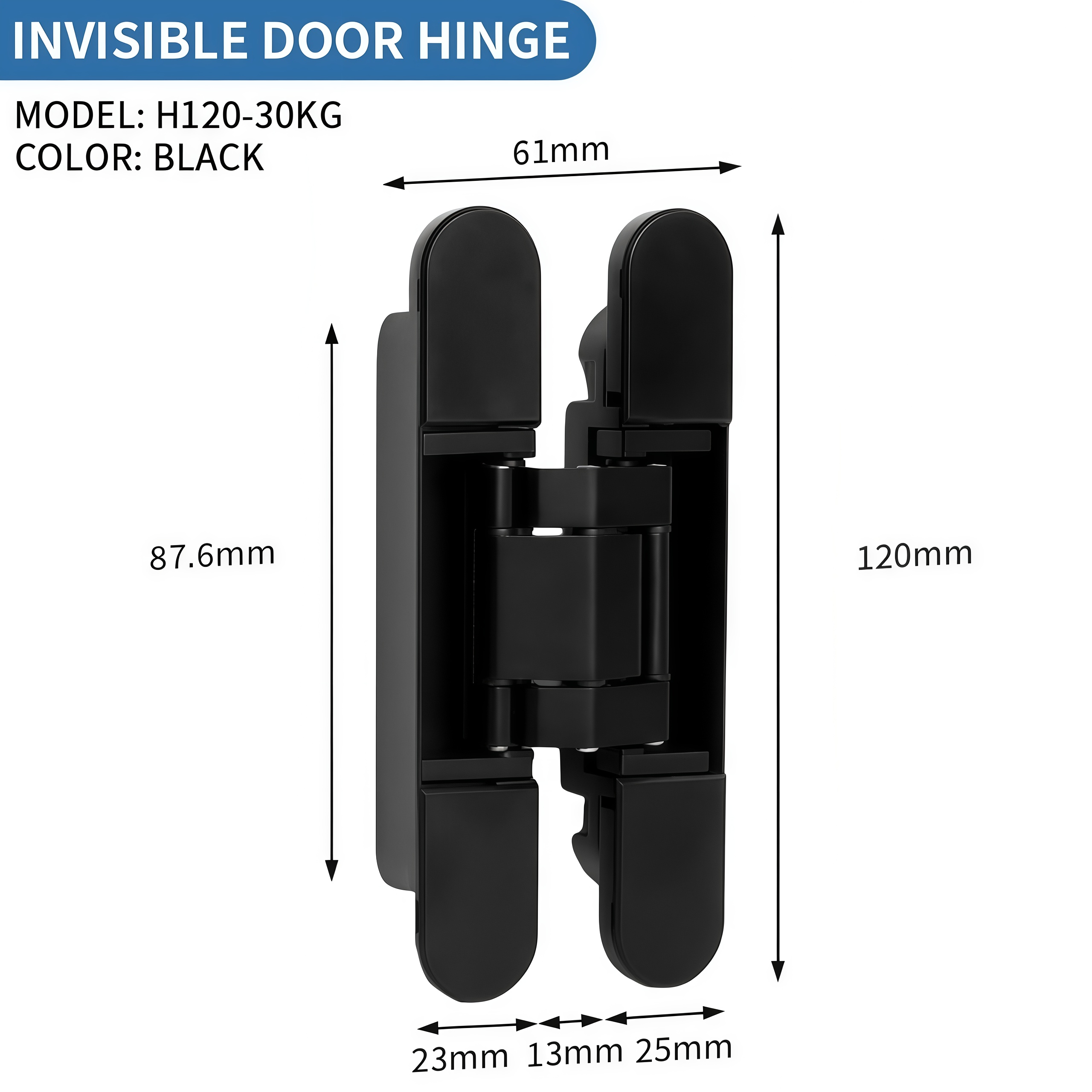 Hidden door hinges style view 7