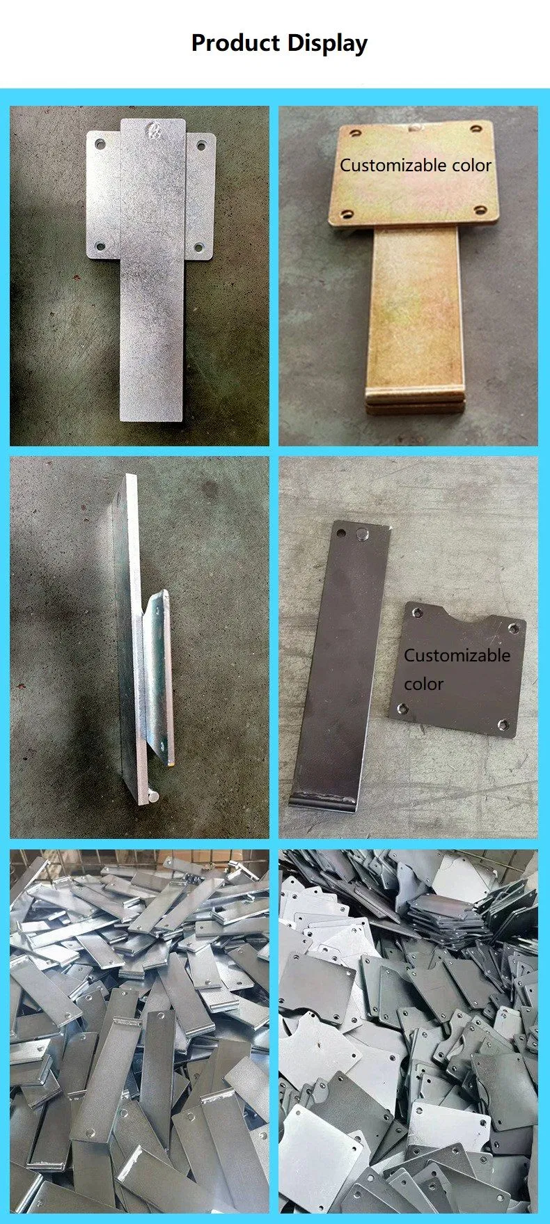 Durable Steel Connector for Robust Zinc-Plated Table Assembly