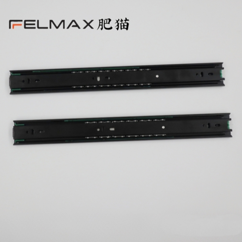 Felmax 45mm Width Full Extension Ball Bearing Silent Drawer Slide Telescopic Channel Cabinet Bedroom Track