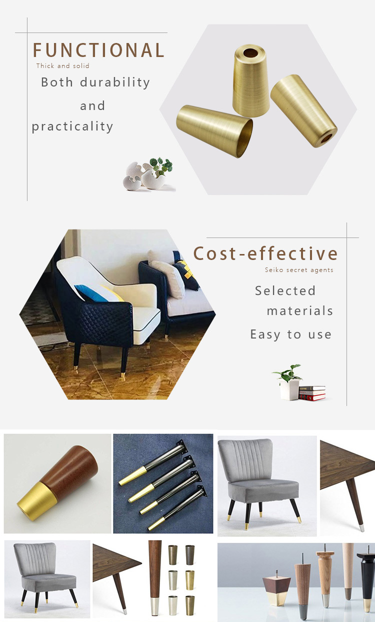 Imitation Copper Furniture Leg Cap 3