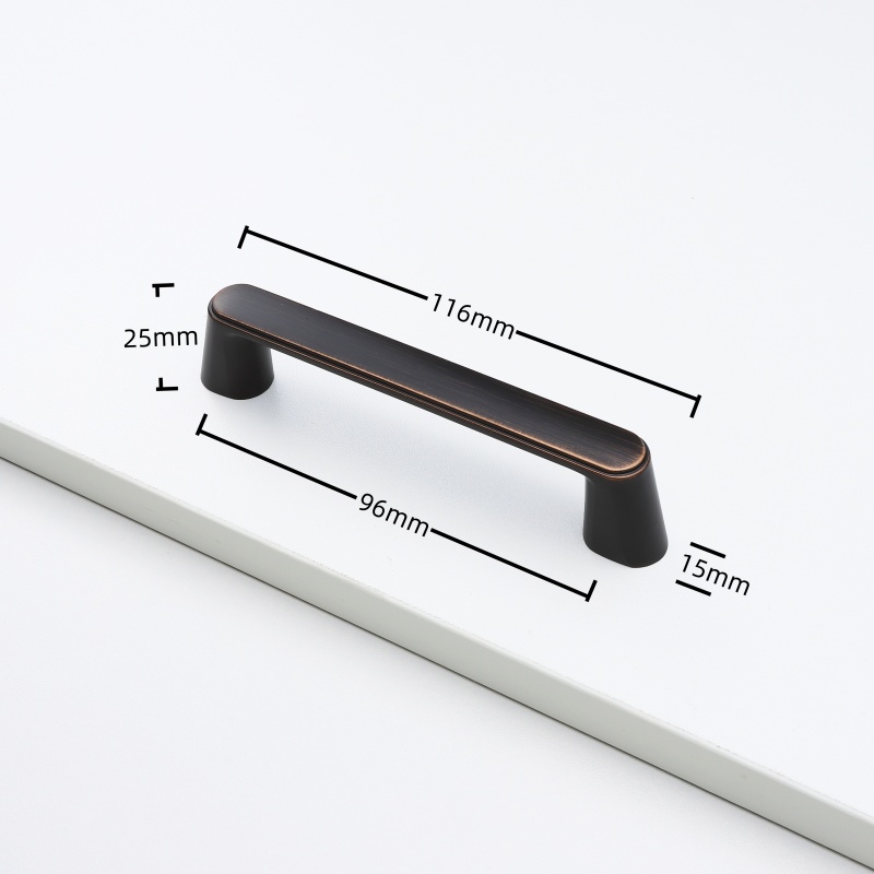Luxury Zinc Alloy Furniture Handles Cupboard Drawer Door Pulls Antique Black Wardrobe Pulls Gold Decor Accessories
