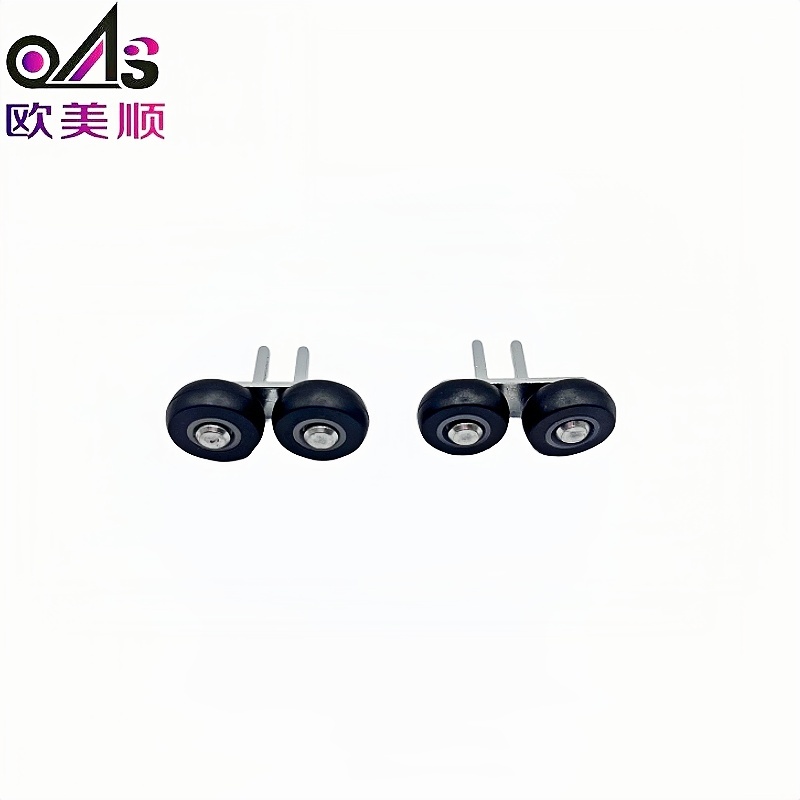 Furniture Hardware Fittings System Nylon Wheel Cabinet Sliding Door Roller Zinc-plated Top Guide Roller for Wardrobe Door