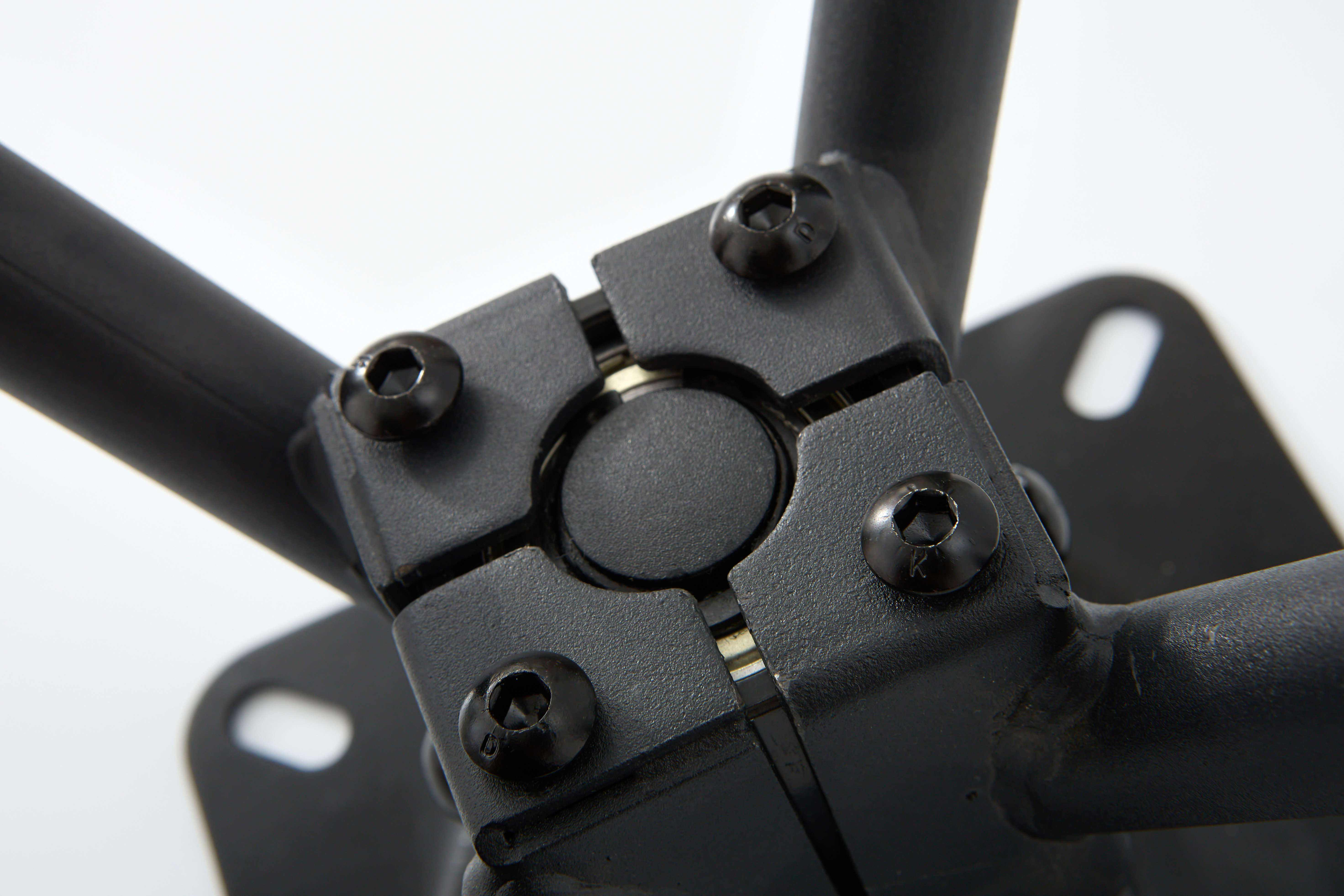 Customizable Durable Modern Dining Chair Parts Removal Structure Iron Black Coated Heavy Hardware Chair Leg Strap Swivel Plate