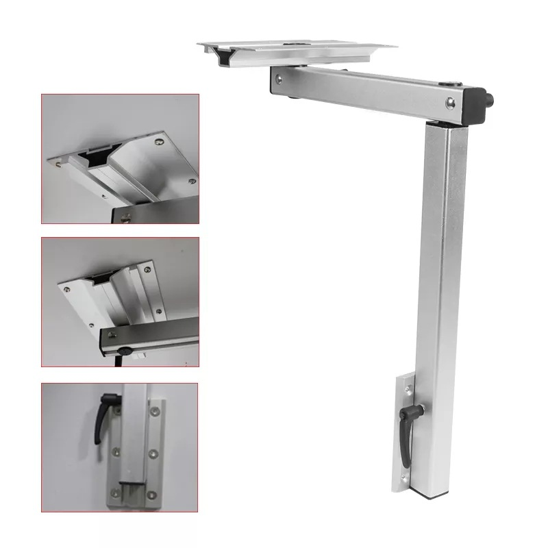 Adjustable Swivel Folding Furniture Legs RV Aluminum Alloy Table Leg with Screws for Caravan Hardware &amp; Camper Accessories